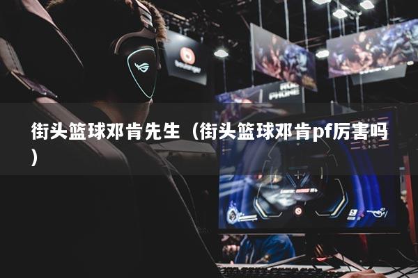 街头篮球邓肯先生（街头篮球邓肯pf厉害吗）